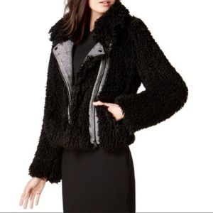 Bar III Baby Phatbar Womens Faux Sherpa Jacket, Size XL